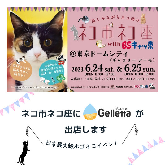 【イベント出店のお知らせ】ネコ市ネコ座に出店します